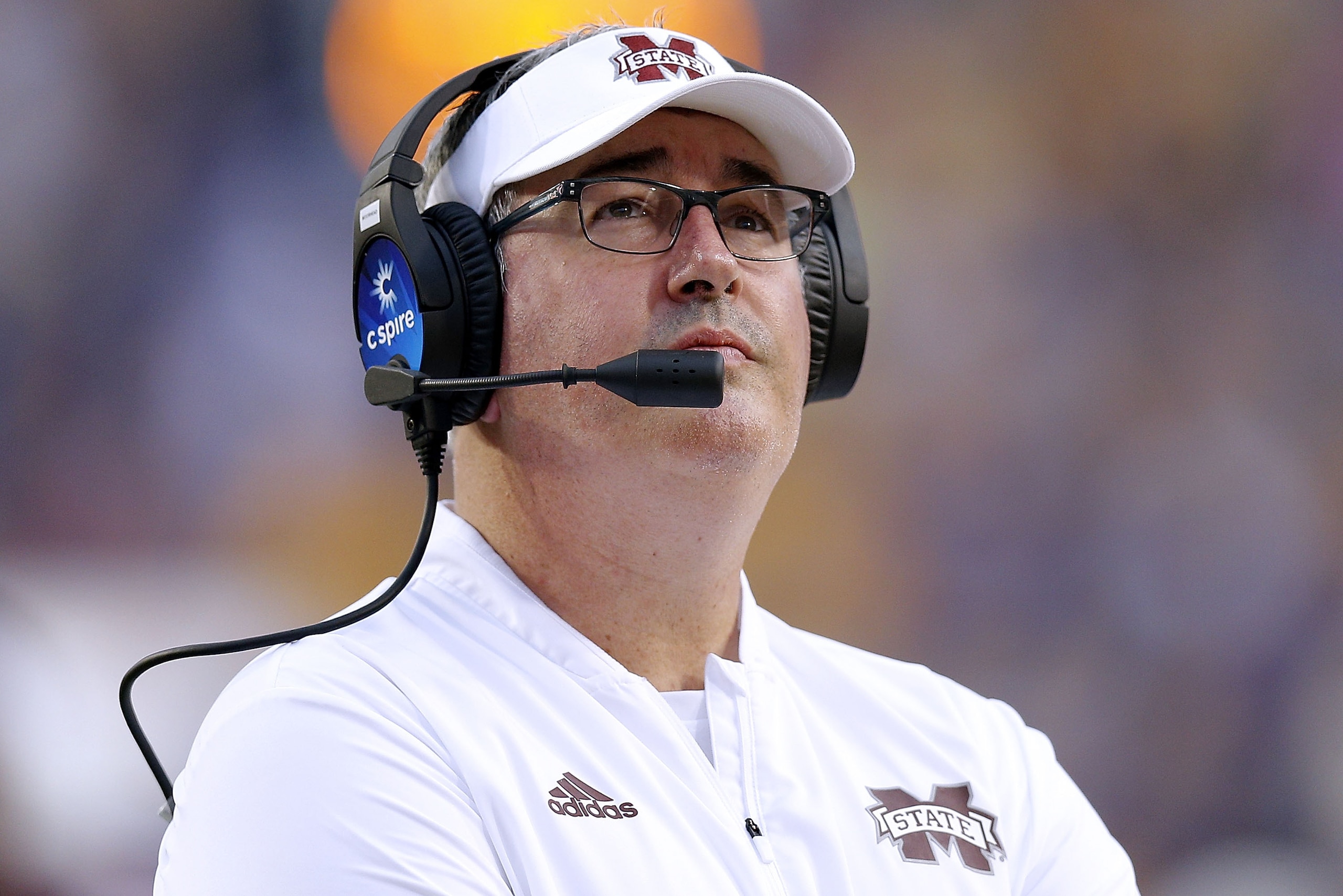 Mississippi State head coach Joe Moorhead
