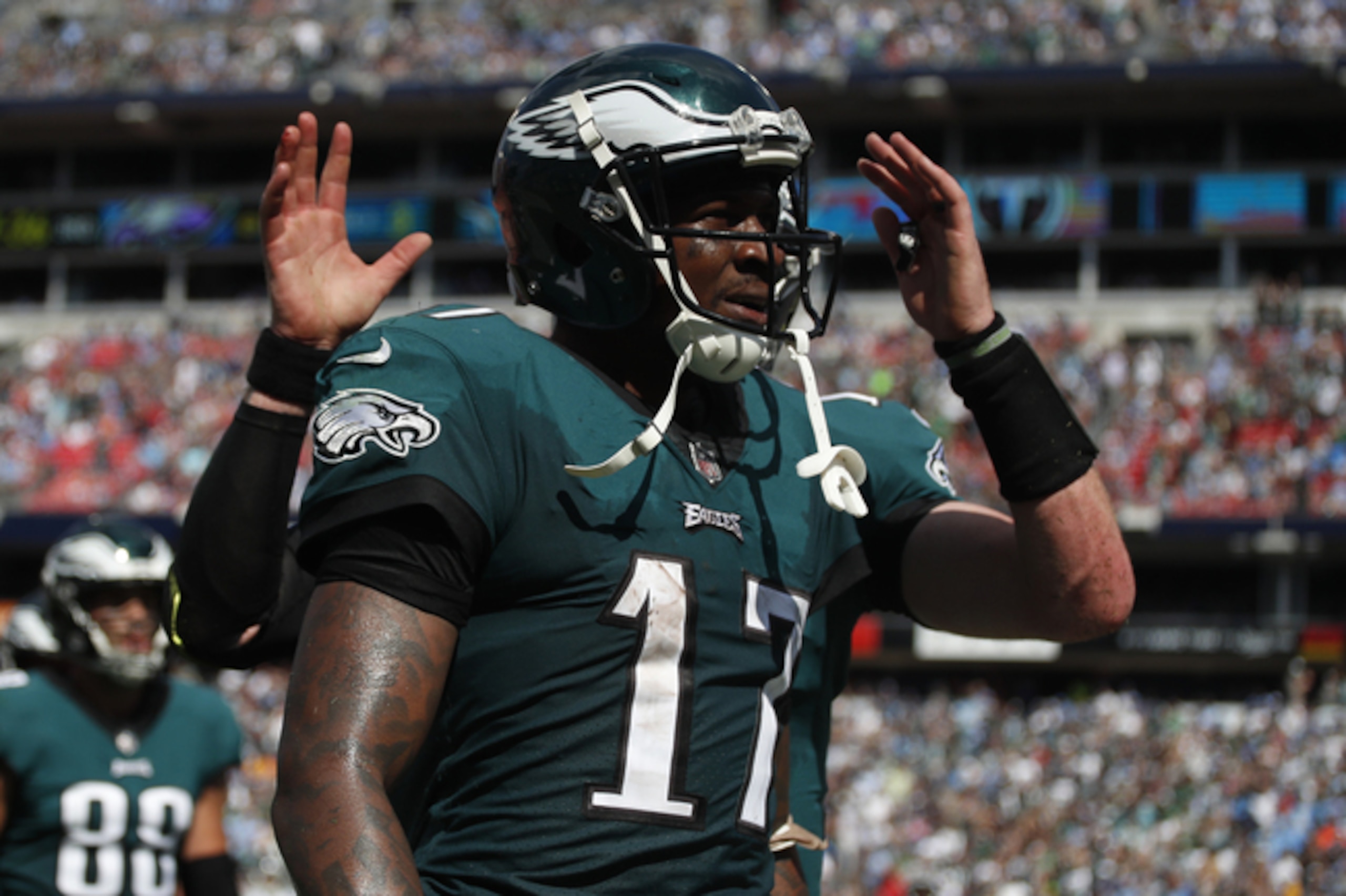 Alshon Jeffery is fully healthy, and it shows in his fantasy production. Alshon Jeffery is fully healthy, and it shows in his fantasy production.