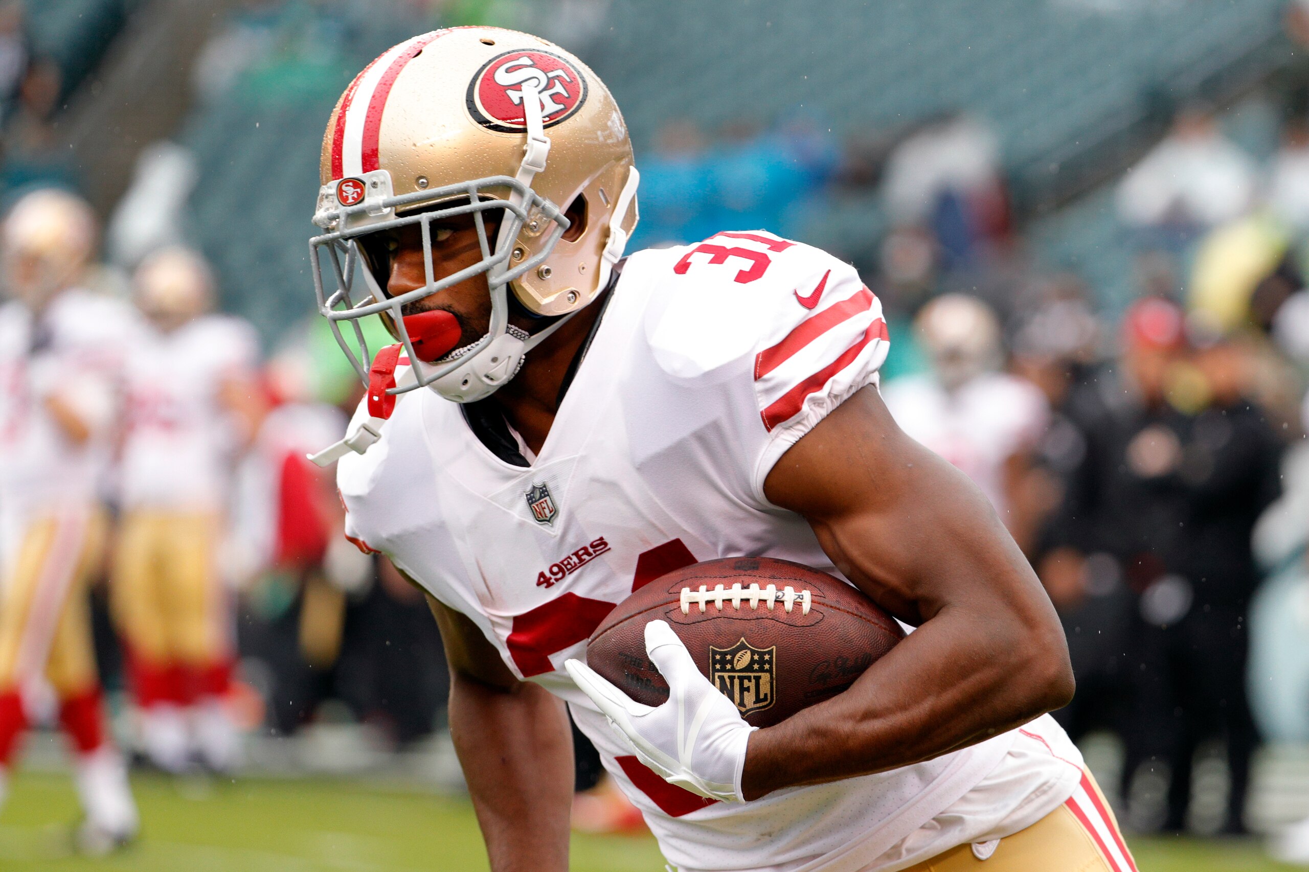Raheem Mostert looks like the next man up in San Francisco. Raheem Mostert looks like the next man up in San Francisco.
