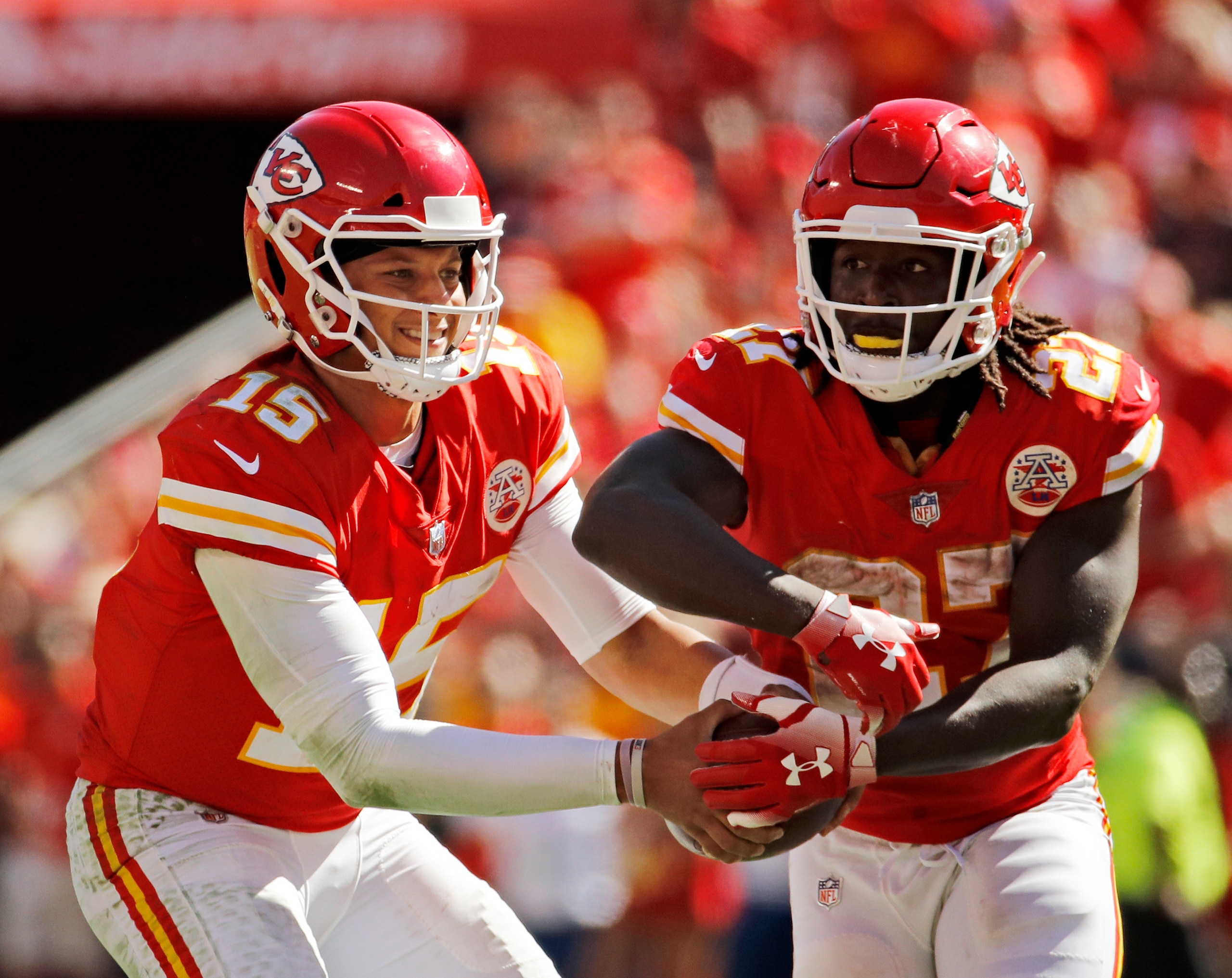 Patrick Mahomes and Kareem Hunt look unstoppable.
