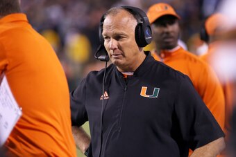 Miami head coach Mark Richt