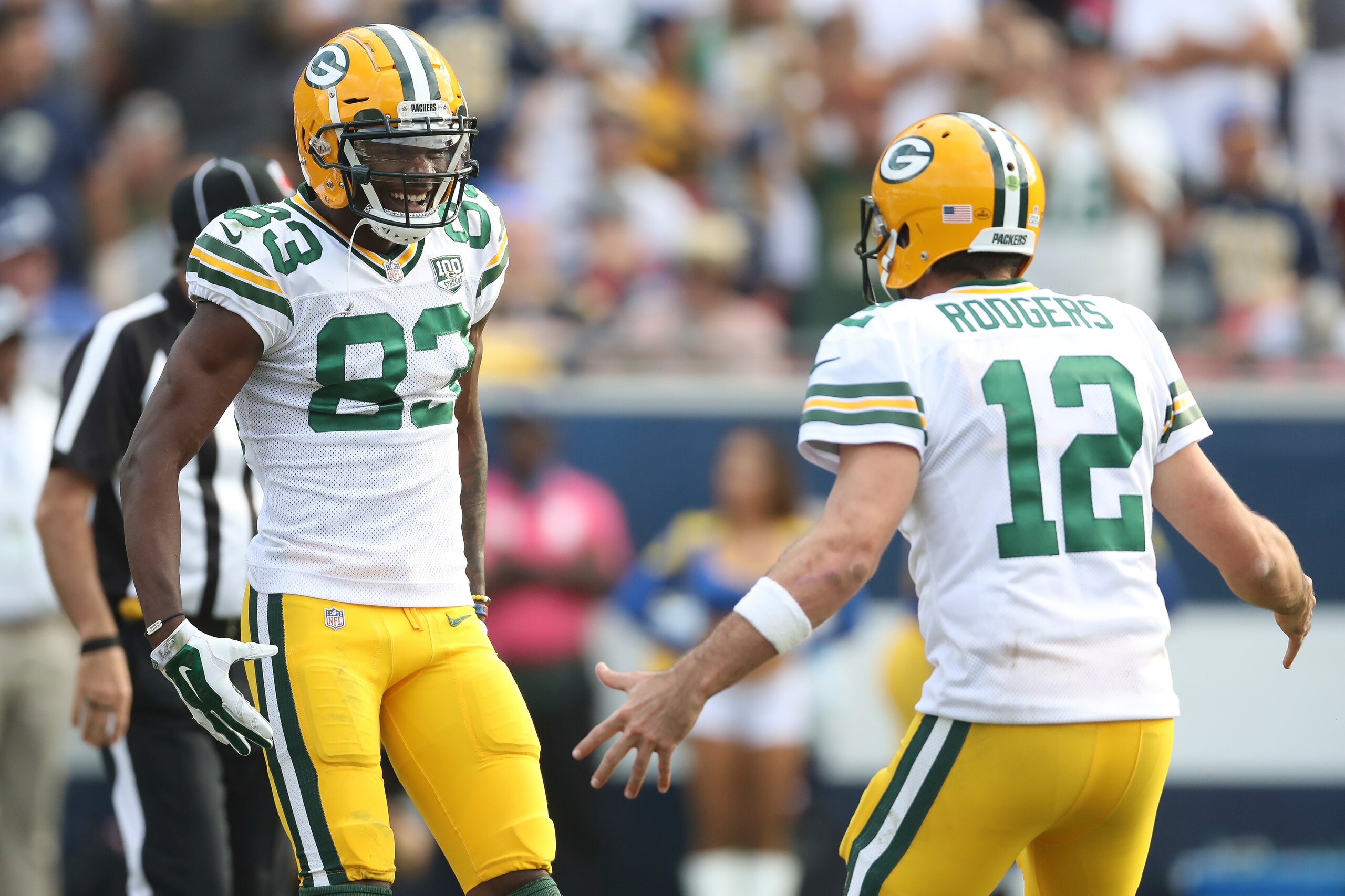 Aaron Rodgers doesn't have much, but he does have Marquez Valdes-Scantling. Aaron Rodgers doesn't have much, but he does have Marquez Valdes-Scantling.