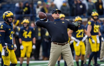 Michigan head coach Jim Harbaugh