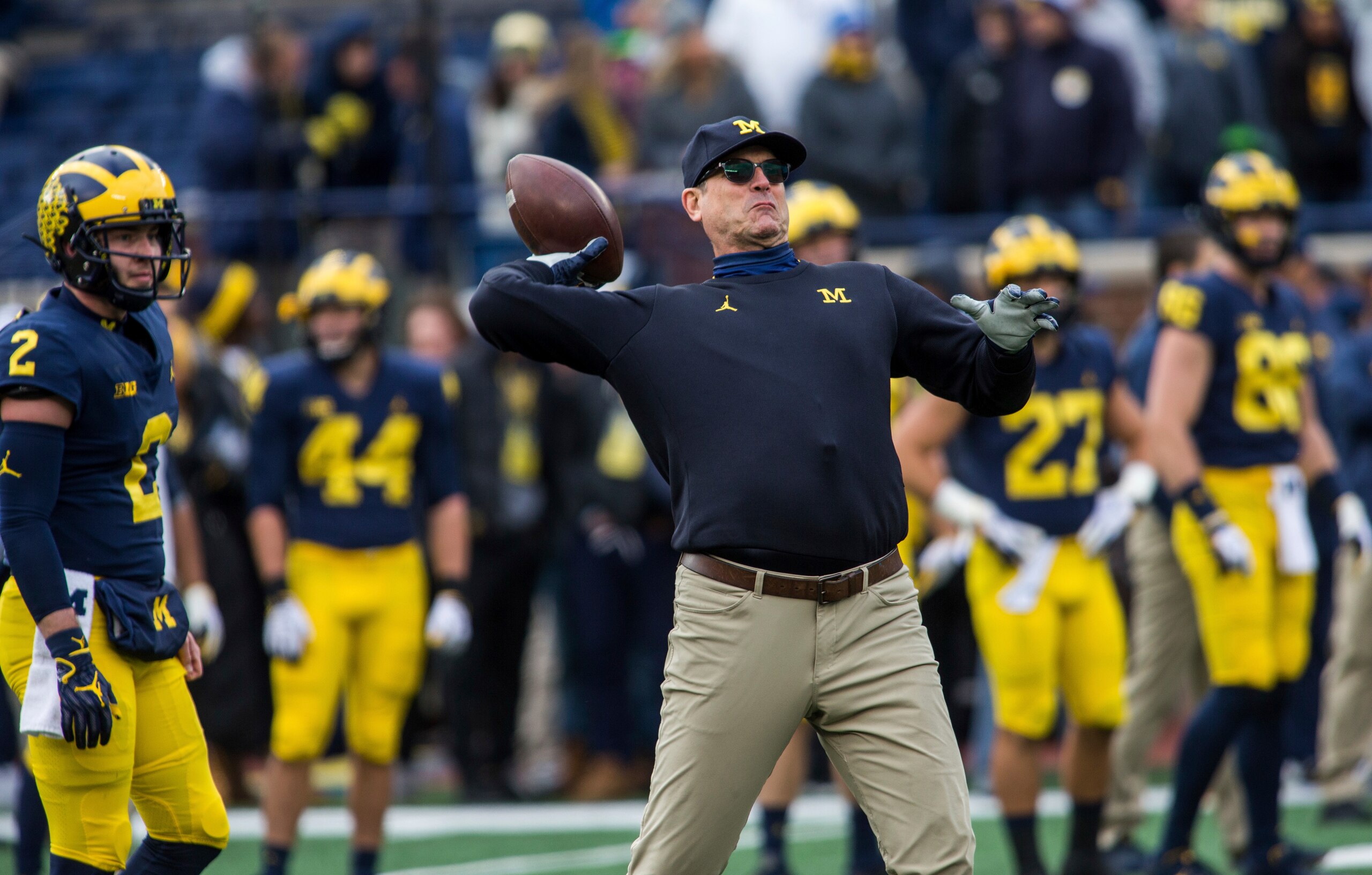 Michigan head coach Jim Harbaugh
