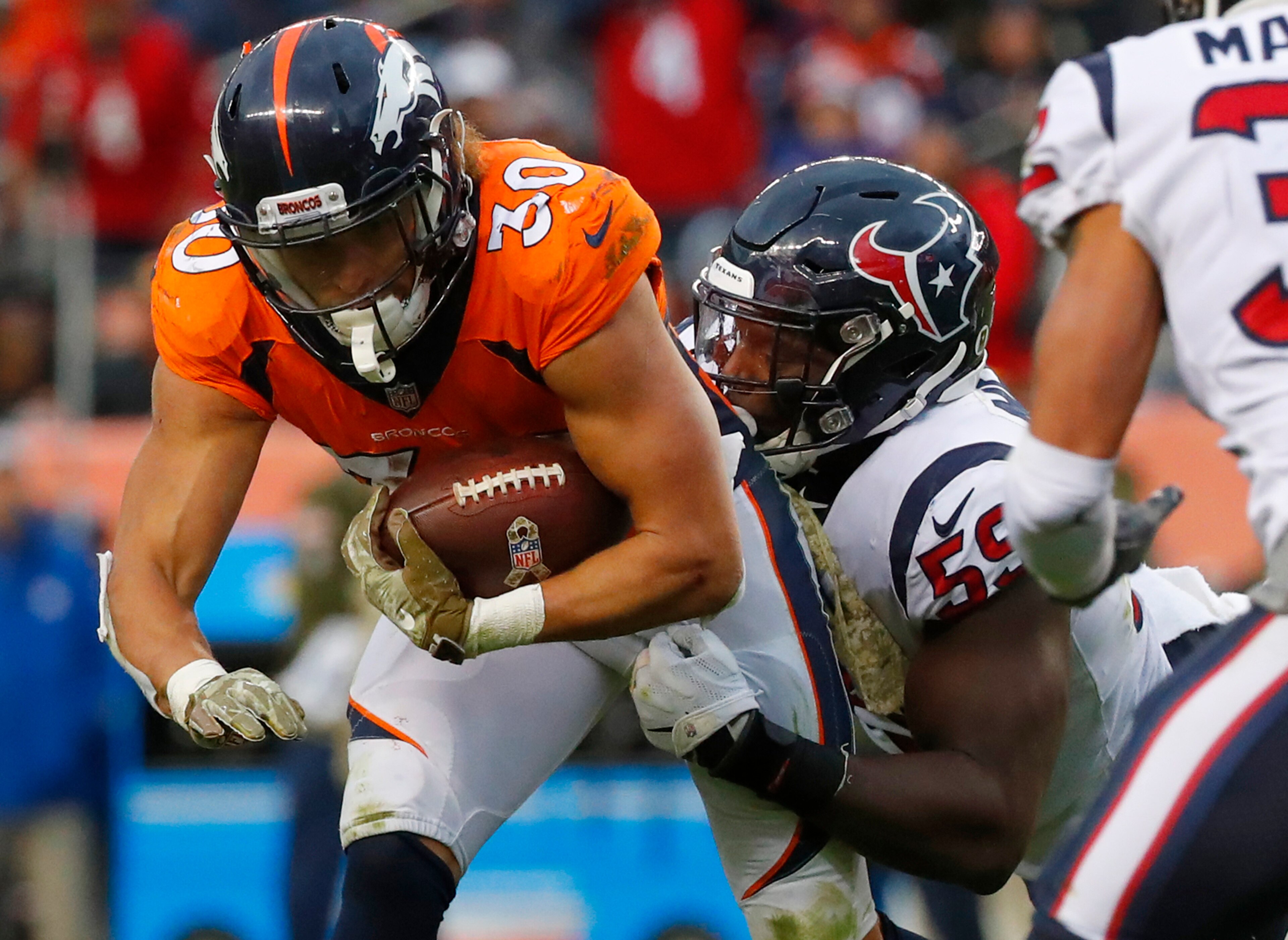 Phillip Lindsay was busy, but not very productive in Week 9.