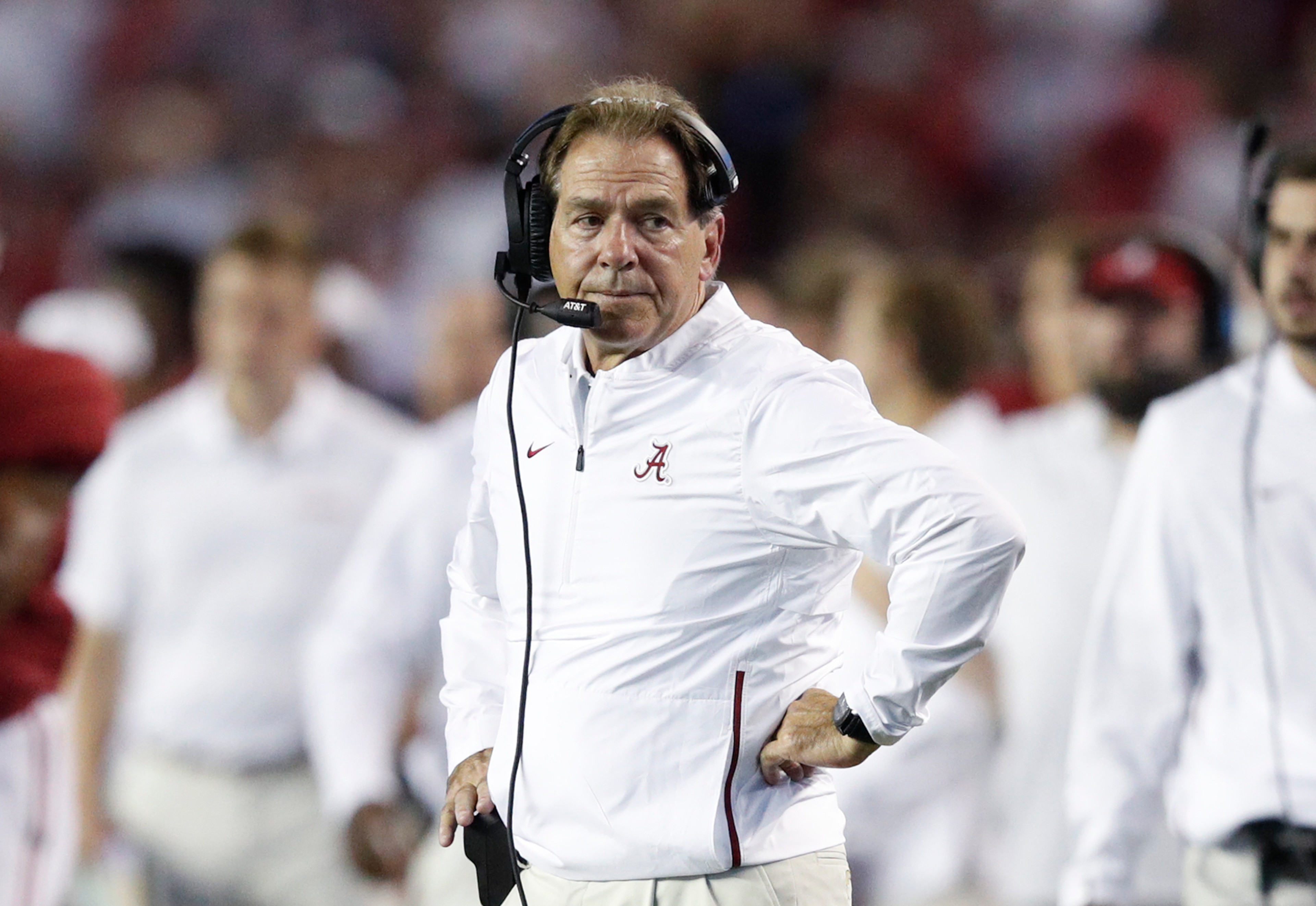 Alabama head coach Nick Saban Alabama head coach Nick Saban