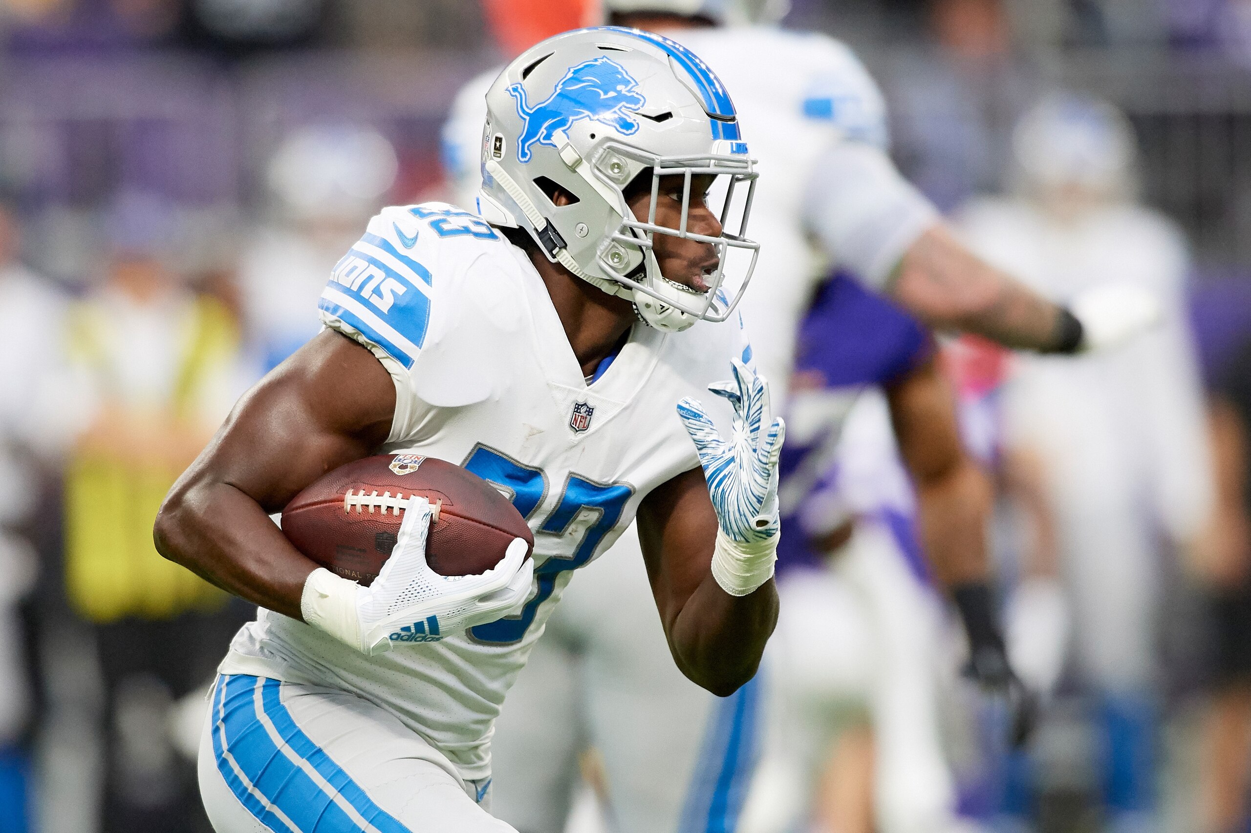 The Lions stuck with Kerryon Johnson despite a lopsided loss to the Bears. The Lions stuck with Kerryon Johnson despite a lopsided loss to the Bears.