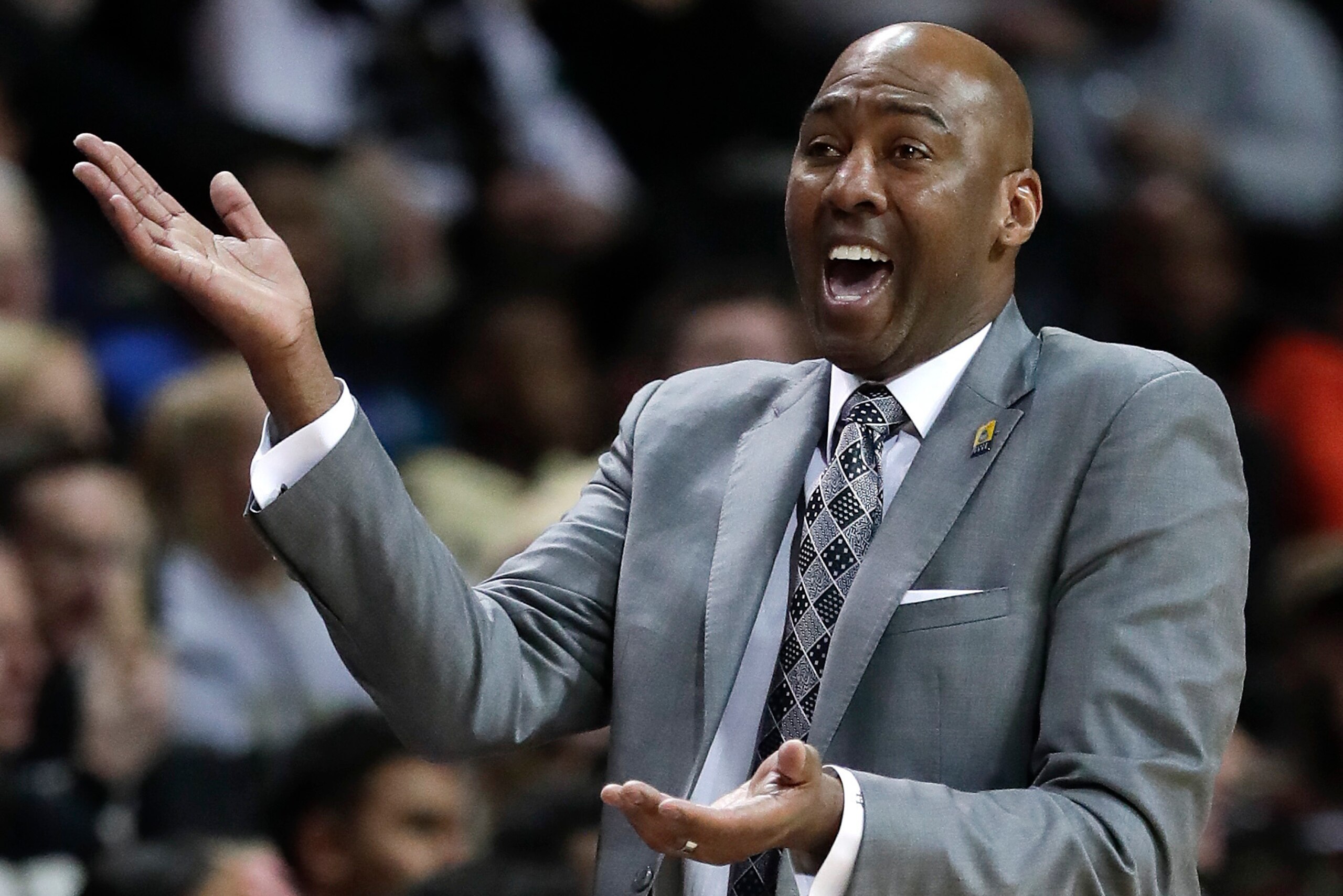 Wake Forest head coach Danny Manning Wake Forest head coach Danny Manning
