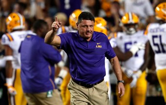 LSU head coach Ed Orgeron
