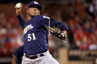 Freddy Peralta is one of several young pitchers whom the Brewers could give up for Thor.