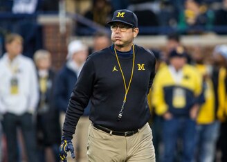 Michigan head coach Jim Harbaugh