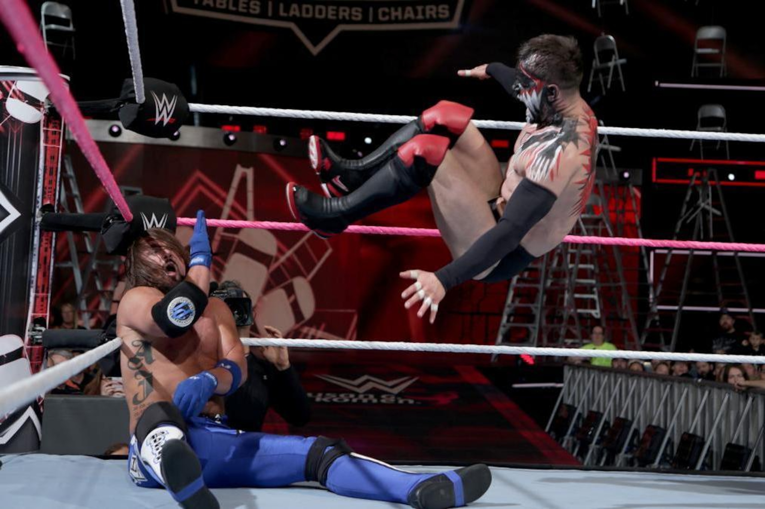 Finn Balor vs. AJ Styles happened for the first time ever at TLC 2017.