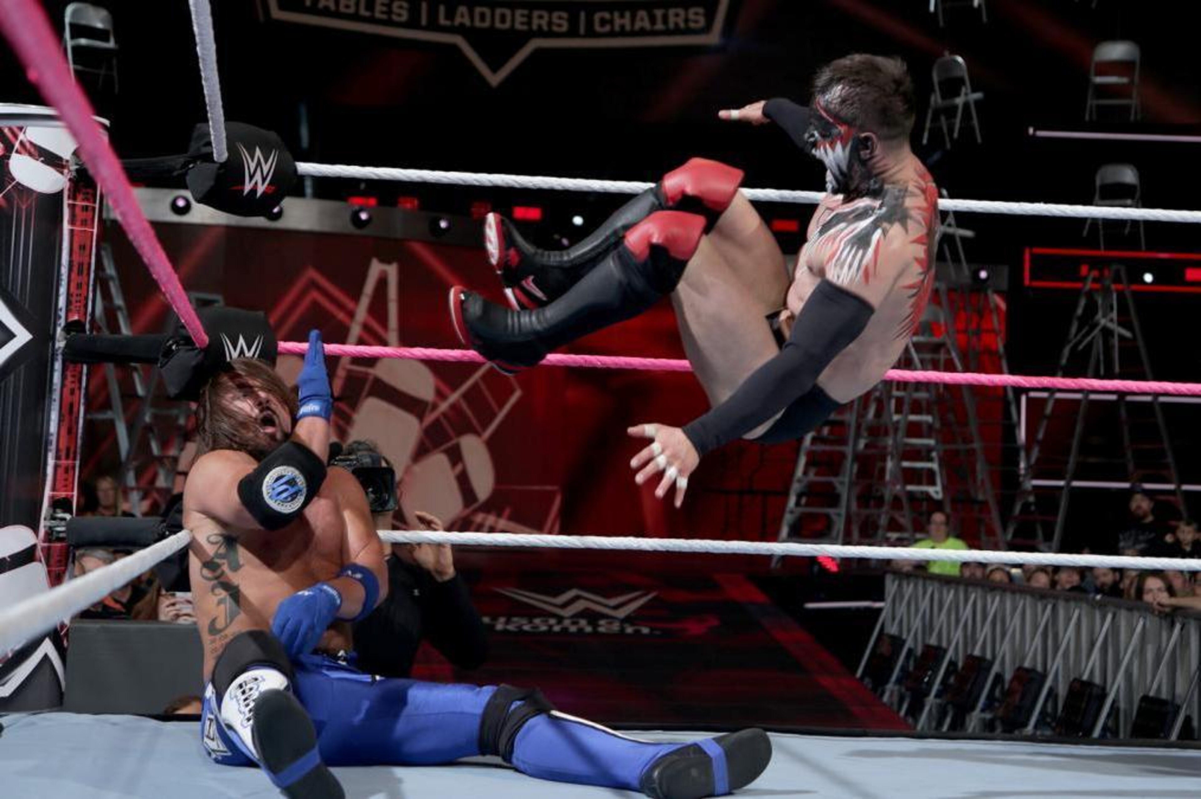 Finn Balor vs. AJ Styles happened for the first time ever at TLC 2017. Finn Balor vs. AJ Styles happened for the first time ever at TLC 2017.