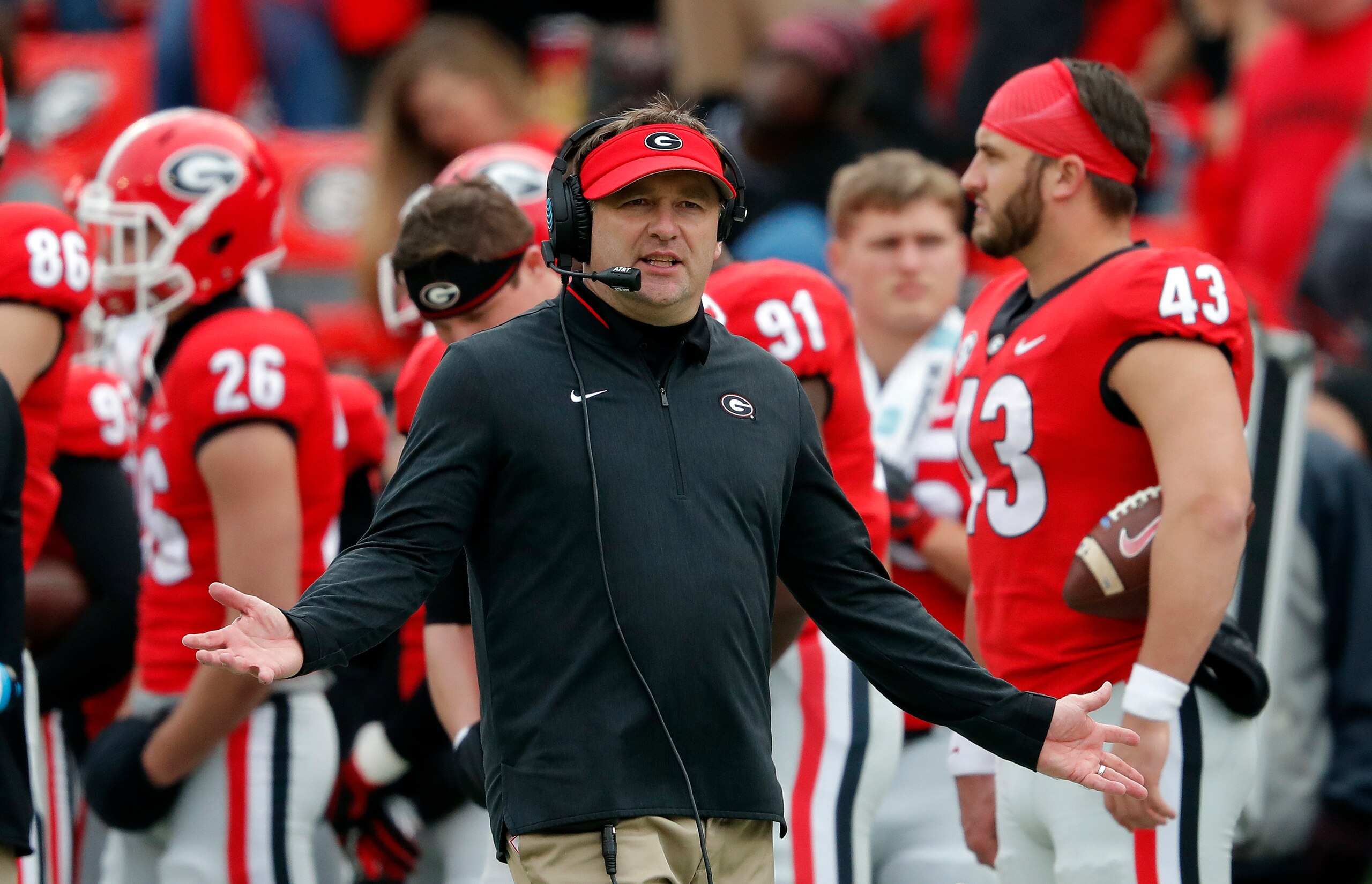 Georgia head coach Kirby Smart Georgia head coach Kirby Smart
