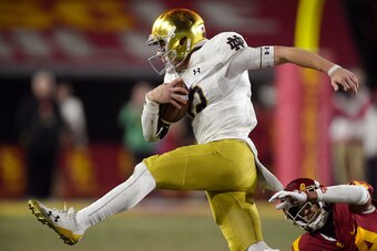 Notre Dame QB Ian Book