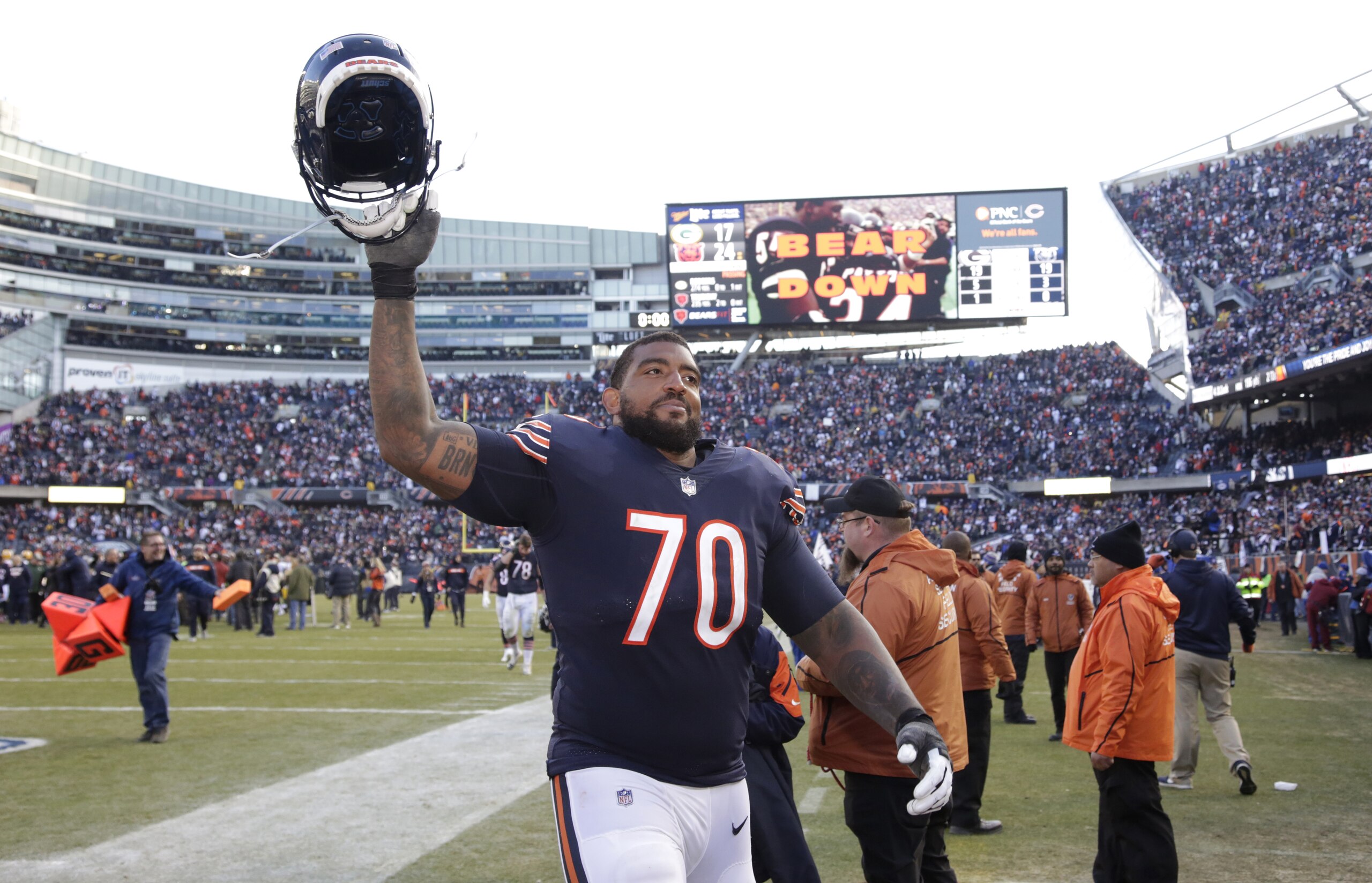 Chicago Bears right tackle Bobby Massie