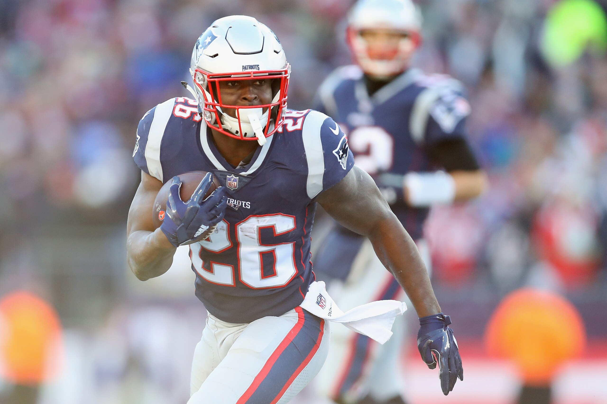 The Patriots finally went back to featuring Sony Michel.