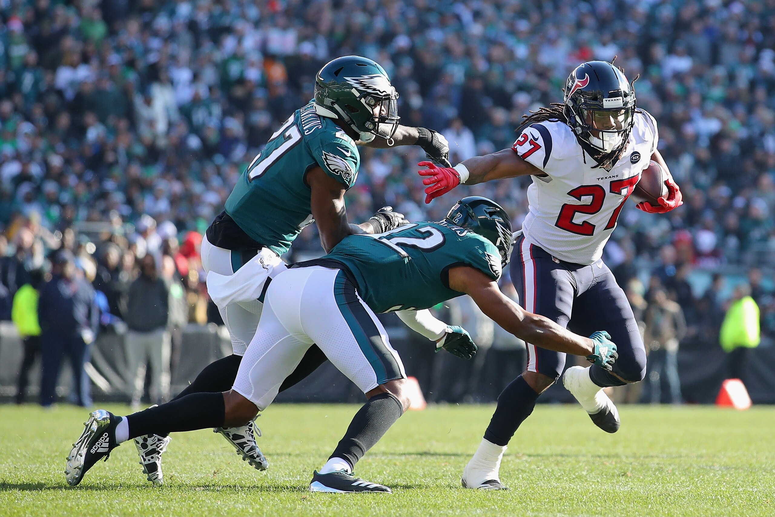 D'Onta Foreman's return to action wasn't productive on the ground.