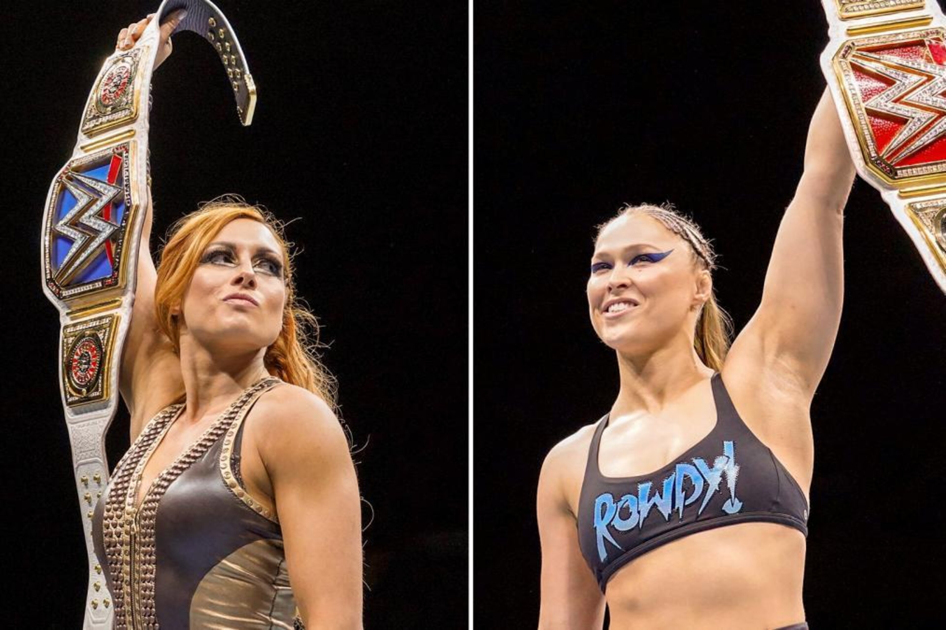 Becky Lynch and Ronda Rousey.