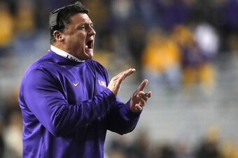 Ed Orgeron and LSU could land a couple of the uncommitted players at the Under Armour All-America Game.