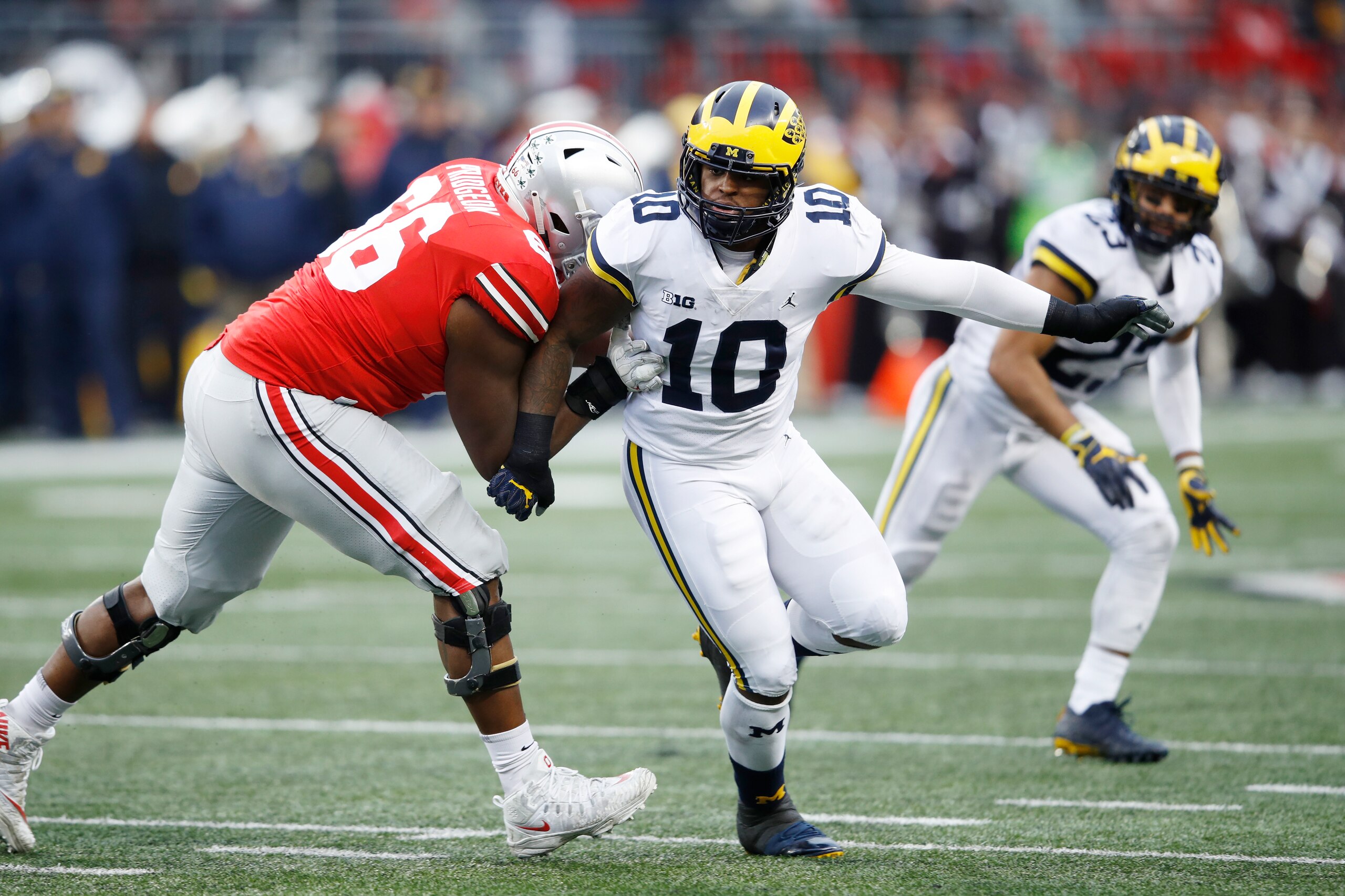 The "other" Devin of the LB class, Devin Bush was Big Ten DPOY and has starting-caliber talent. The "other" Devin of the LB class, Devin Bush was Big Ten DPOY and has starting-caliber talent.
