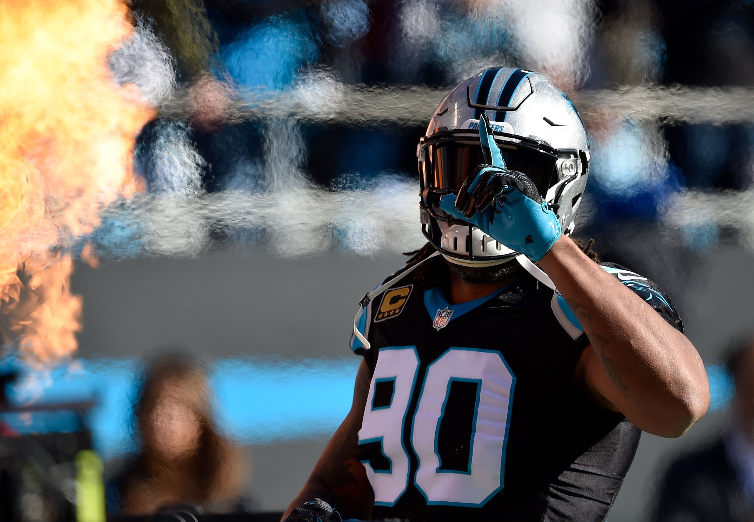 Carolina Panthers defensive end Julius Peppers