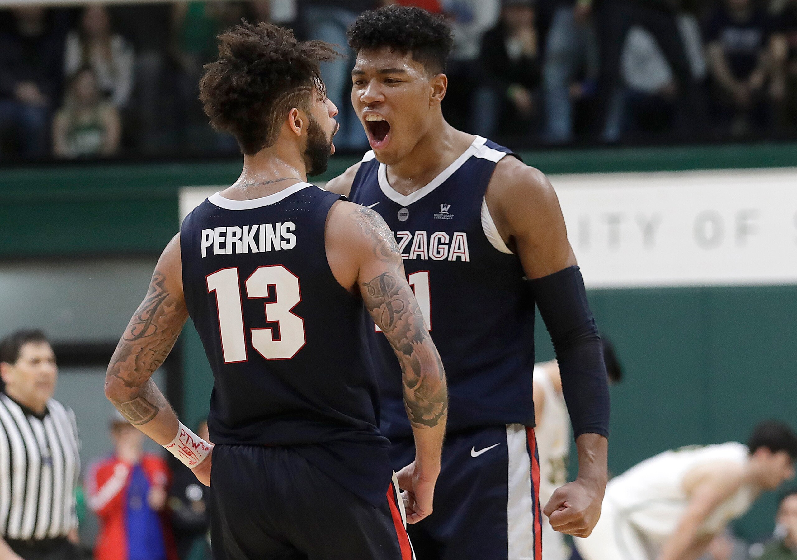 Josh Perkins and Rui Hachimura
