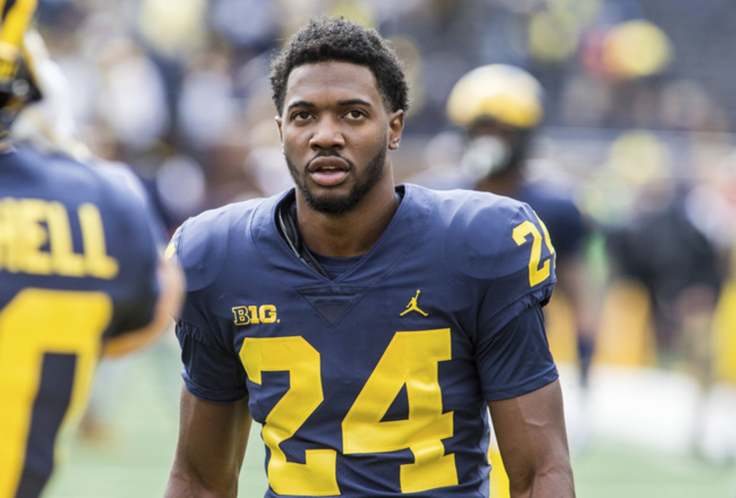 Lavert Hill will be the lone returning starting cornerback for the Wolverines.
