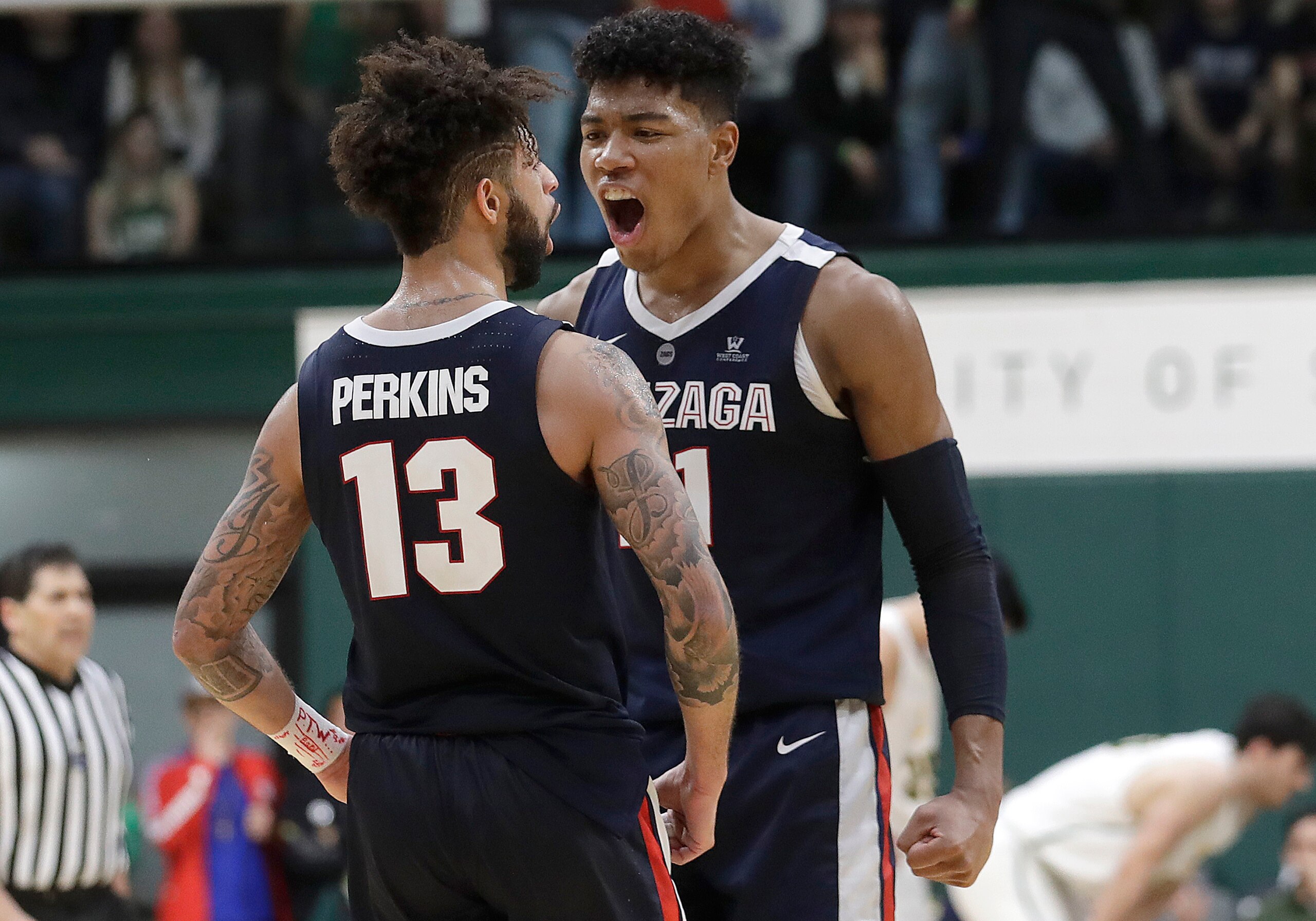 Josh Perkins and Rui Hachimura
