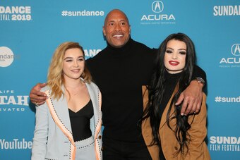 Florence Pugh, The Rock and Paige.