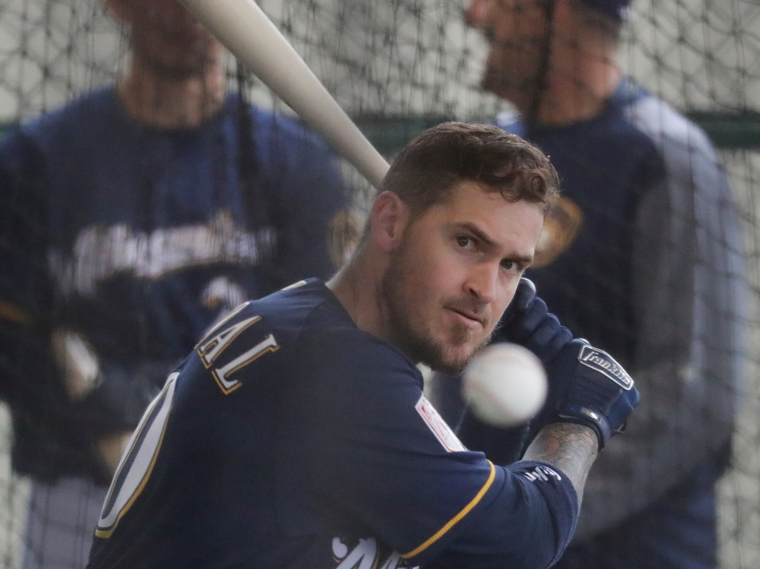 Milwaukee Brewers catcher Yasmani Grandal