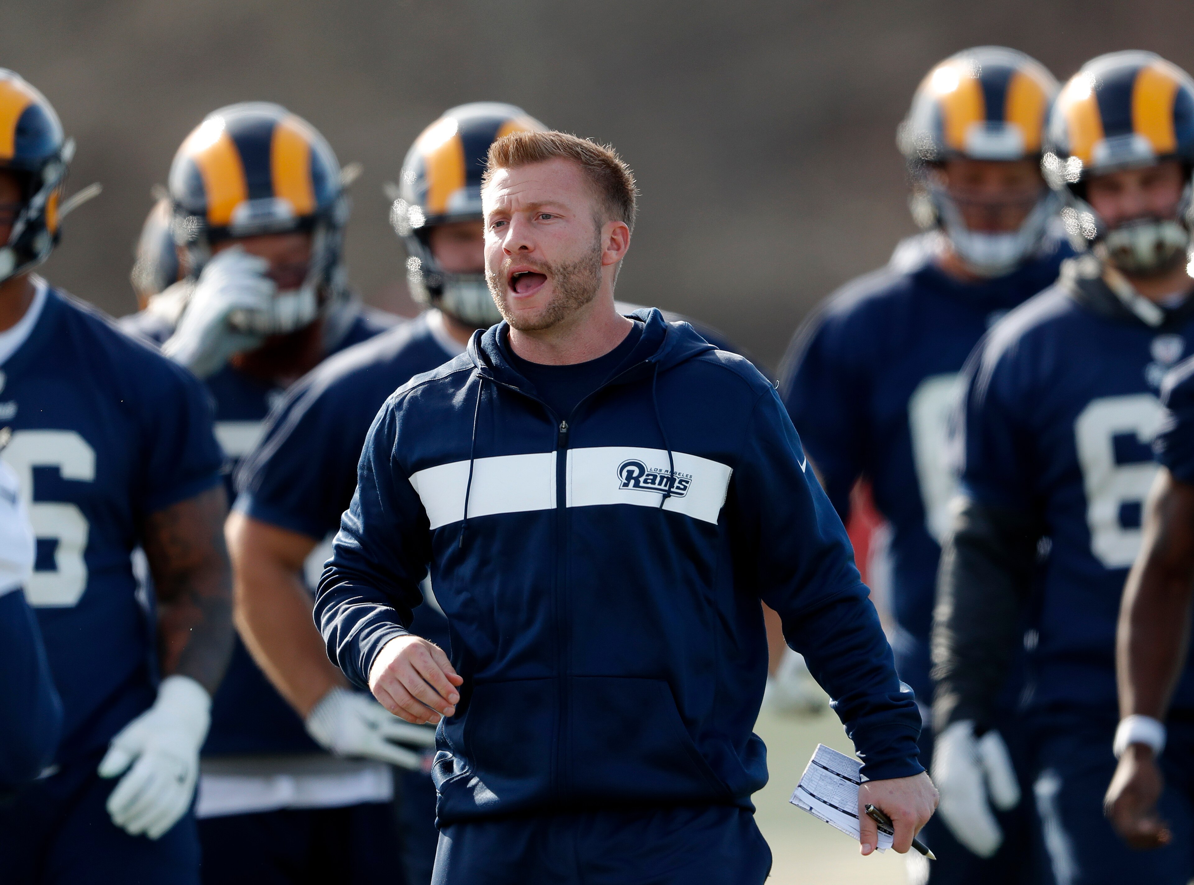 Rams head coach Sean McVay Rams head coach Sean McVay