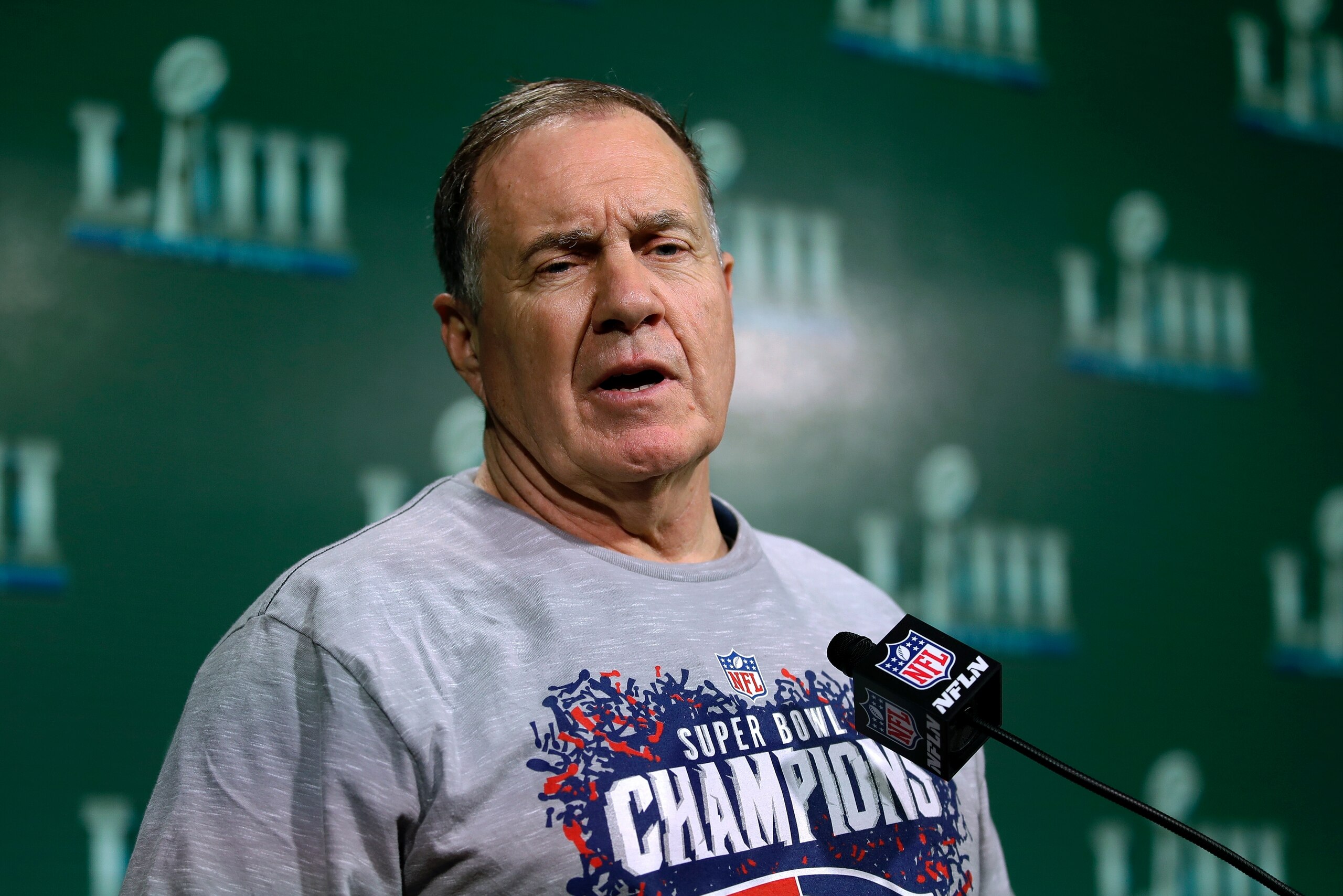 Patriots head coach Bill Belichick