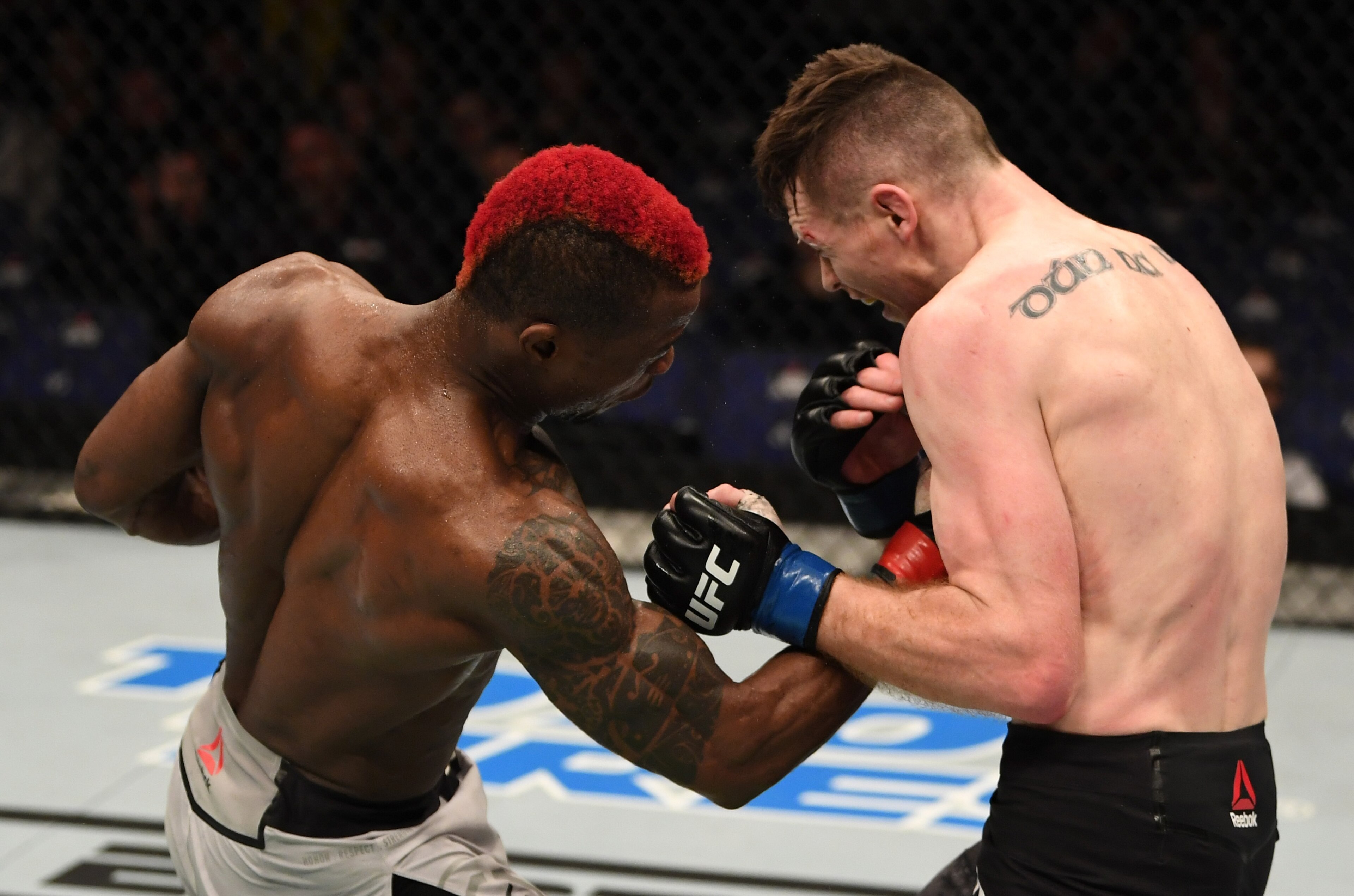Marc Diakiese (left) catches Joe Duffy en route to an undercard win. Marc Diakiese (left) catches Joe Duffy en route to an undercard win.