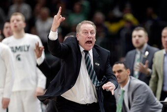 Michigan State head coach Tom Izzo