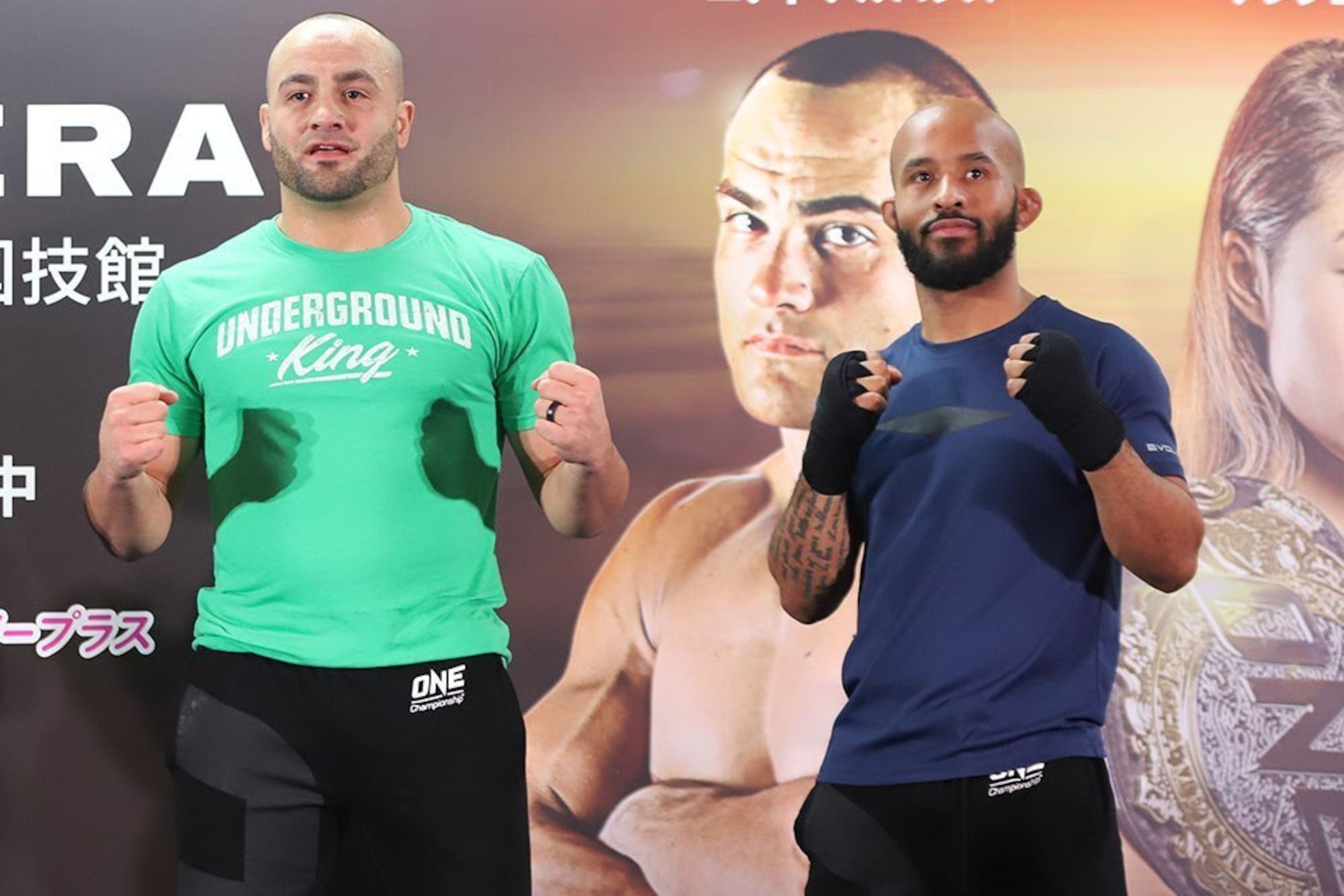 (left to right) Eddie Alvarez and Demetrious Johnson