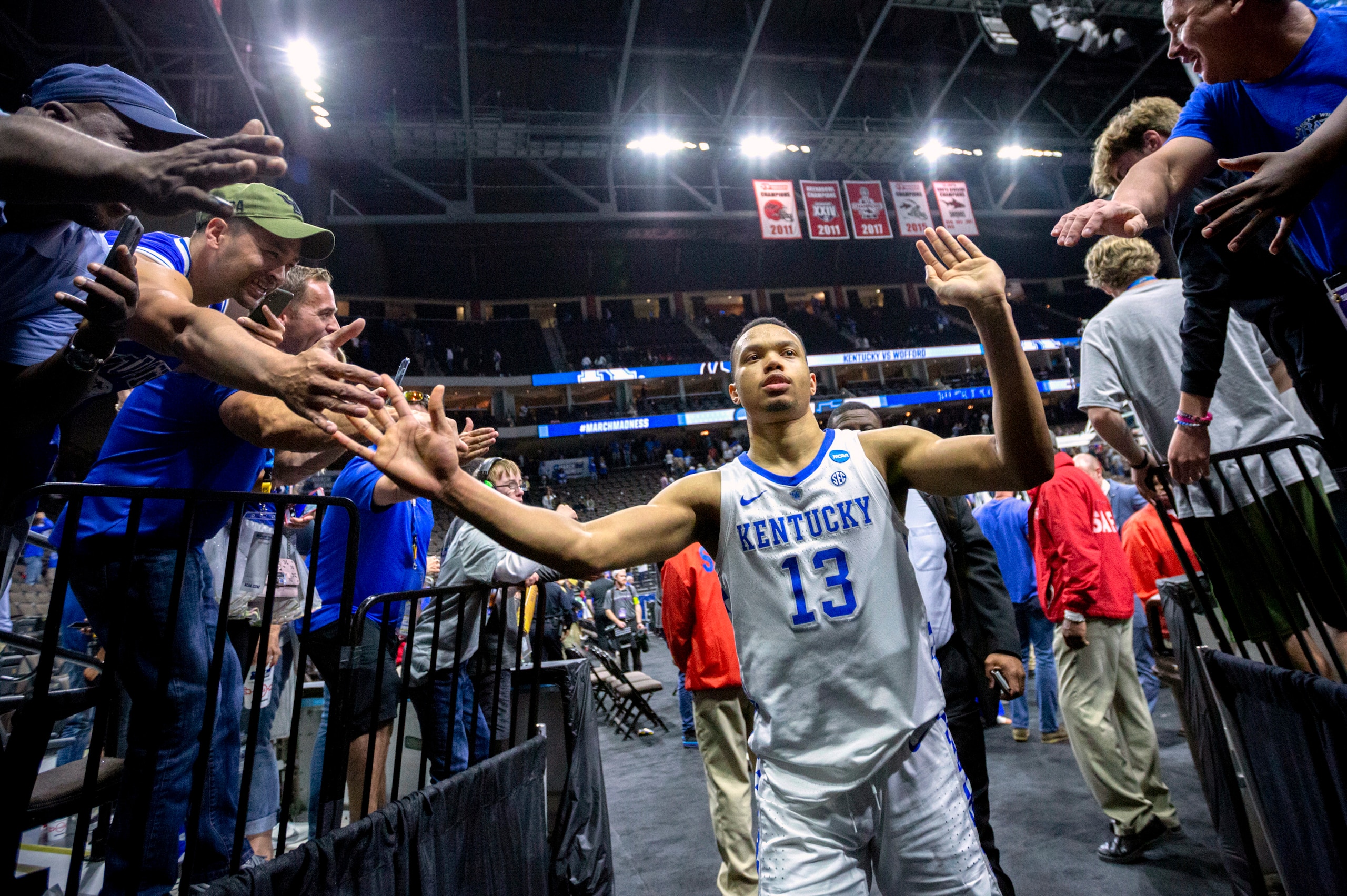 Kentucky survived a tough test from Wofford to advance to the Sweet 16.