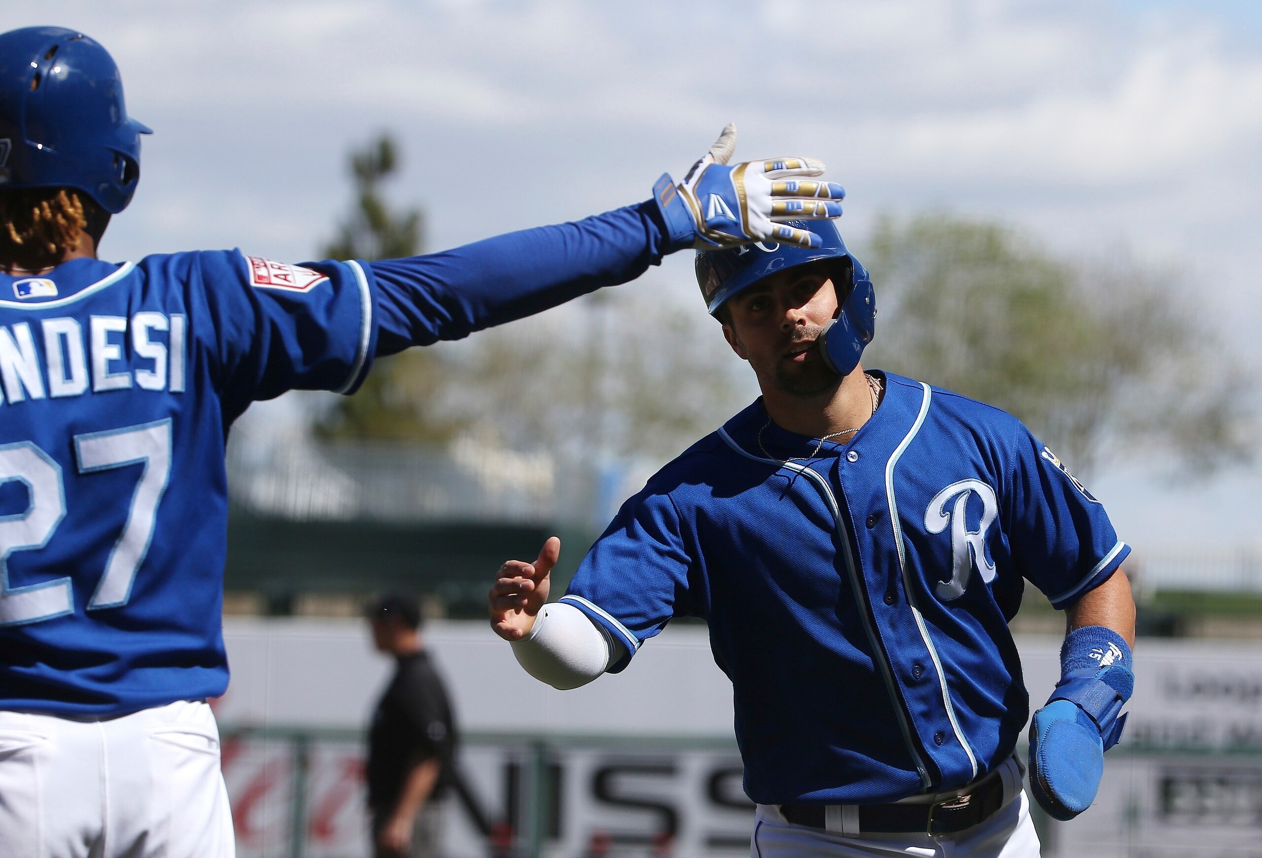 Adalberto Mondesi (L) and Whit Merrifield (R)