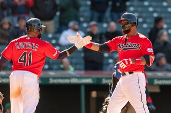 Carlos Santana (L) and Hanley Ramirez (R)
