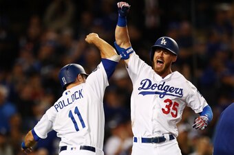A.J. Pollock (L) and Cody Bellinger (R)