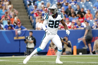 Panthers defensive back Rashaan Gaulden