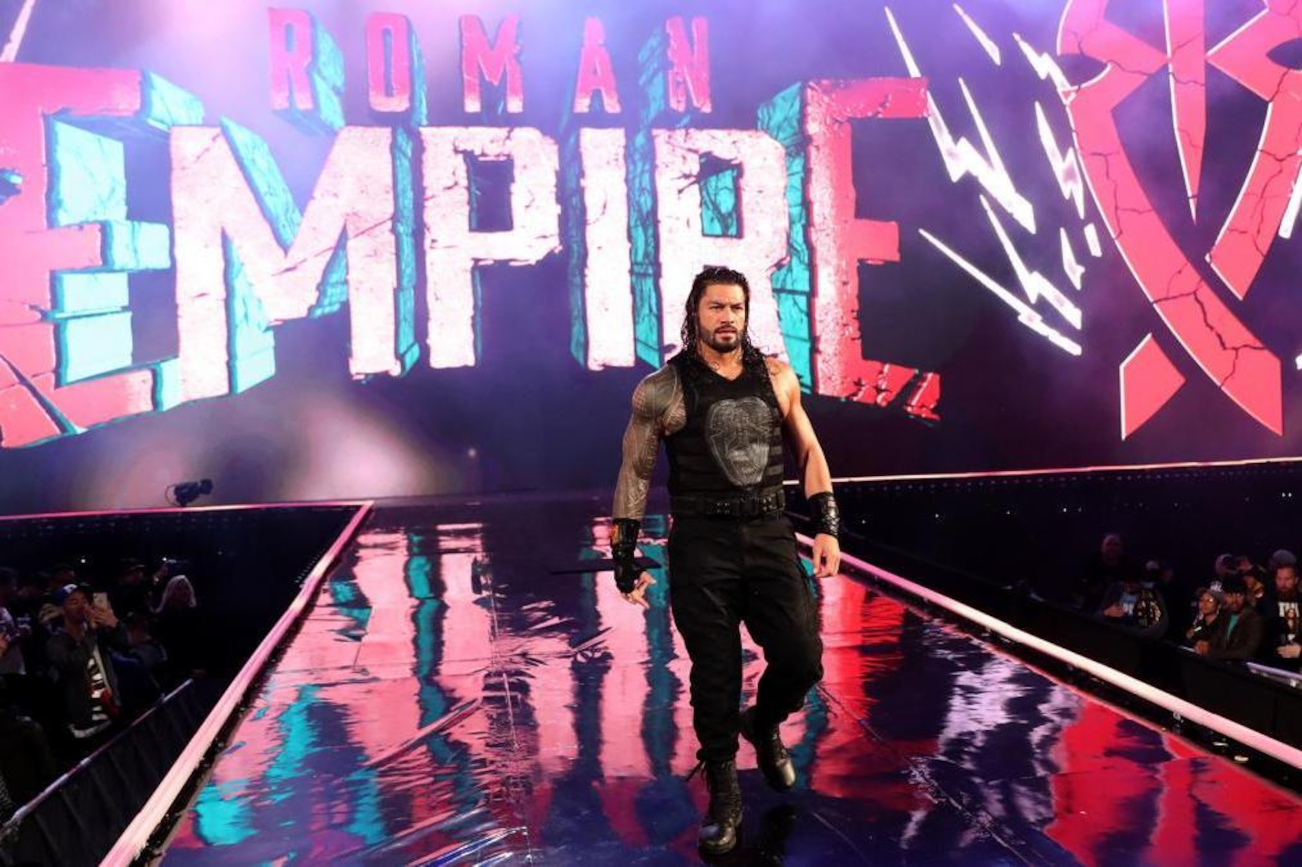 Roman Reigns at WrestleMania 35.