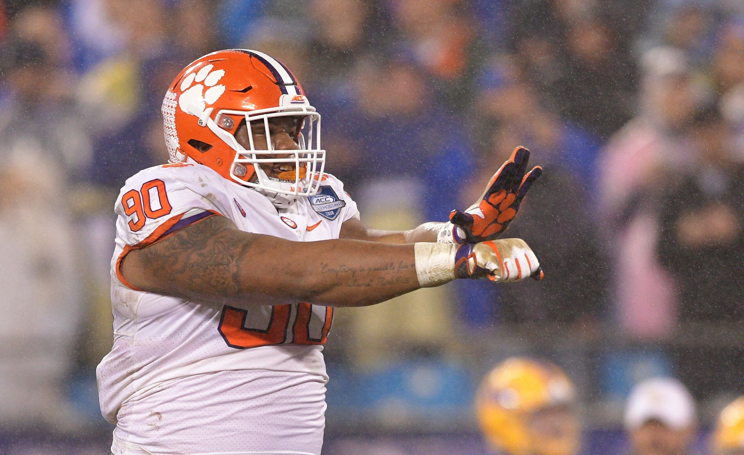 Defensive lineman Dexter Lawrence Defensive lineman Dexter Lawrence