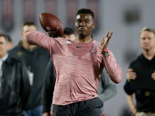 Quarterback Dwayne Haskins
