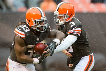 Trent Richardson and Brandon Weeden