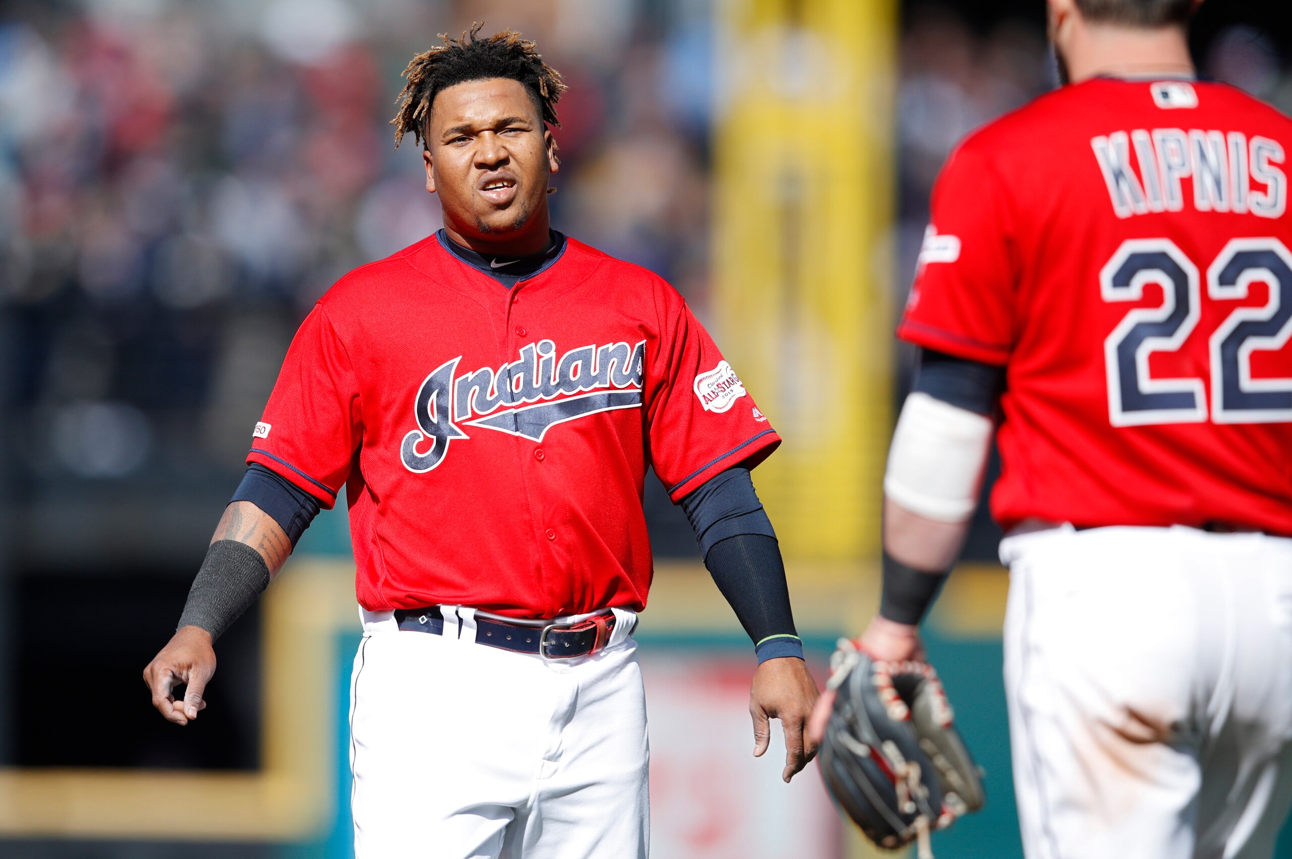 Jose Ramirez (L) and Jason Kipnis (R)