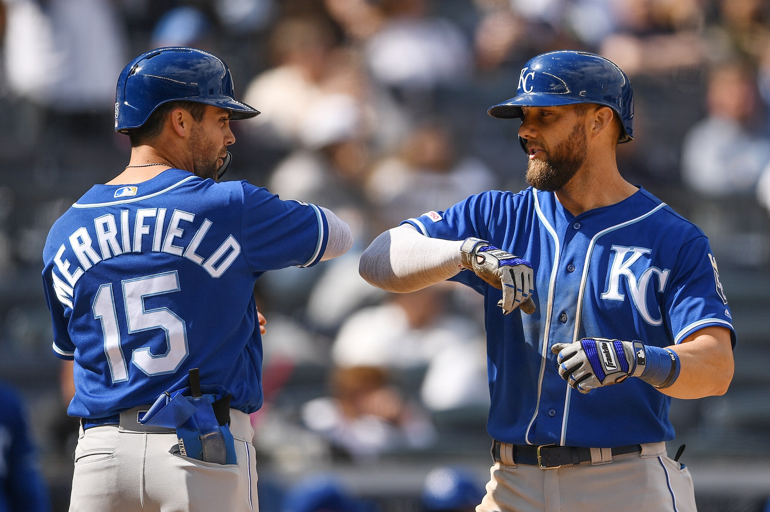 Whit Merrifield (L) and Alex Gordon (R)
