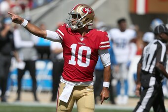 San Francisco 49ers quarterback Jimmy Garoppolo