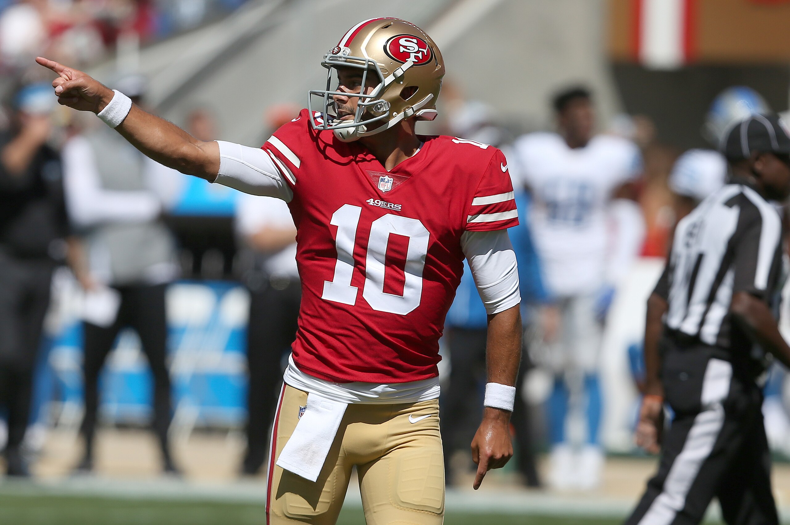 San Francisco 49ers quarterback Jimmy Garoppolo San Francisco 49ers quarterback Jimmy Garoppolo