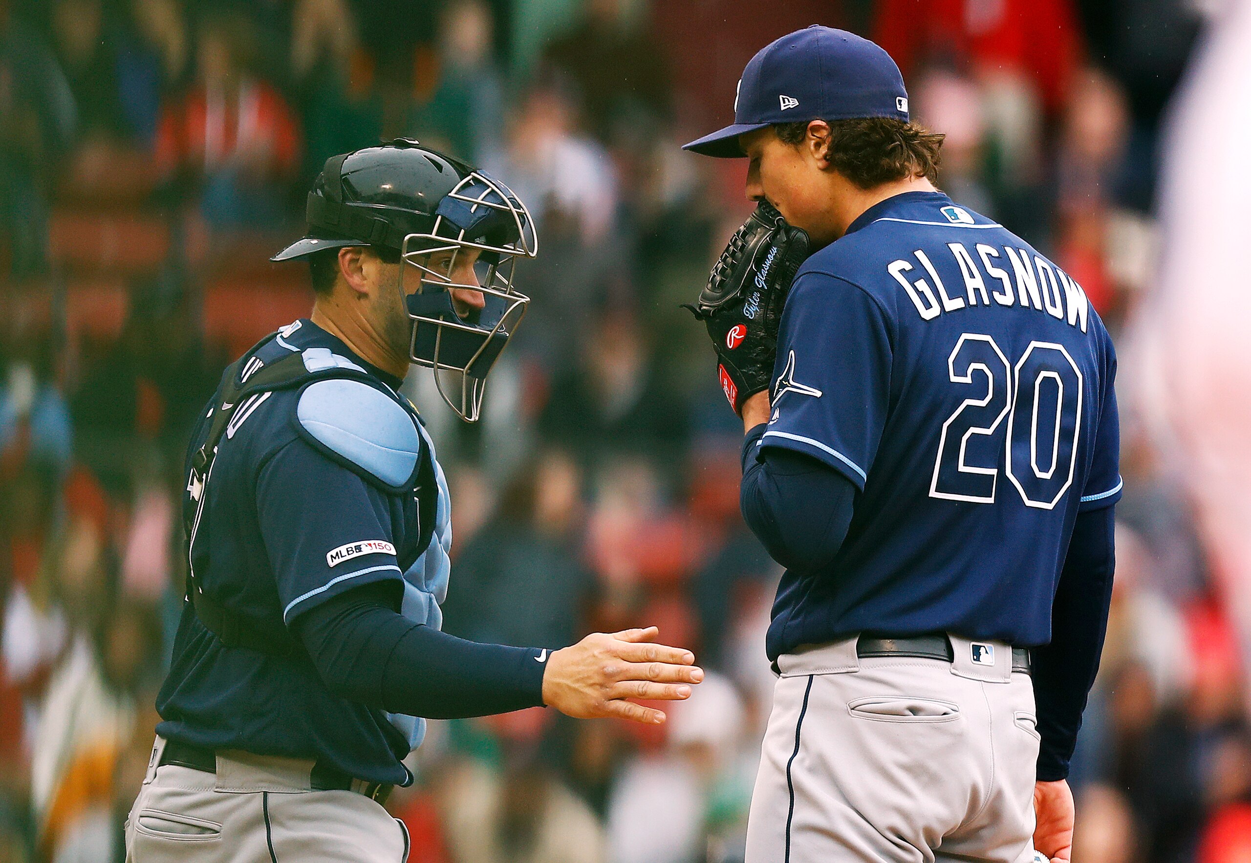 Mike Zunino (L) and Tyler Glasnow (R)